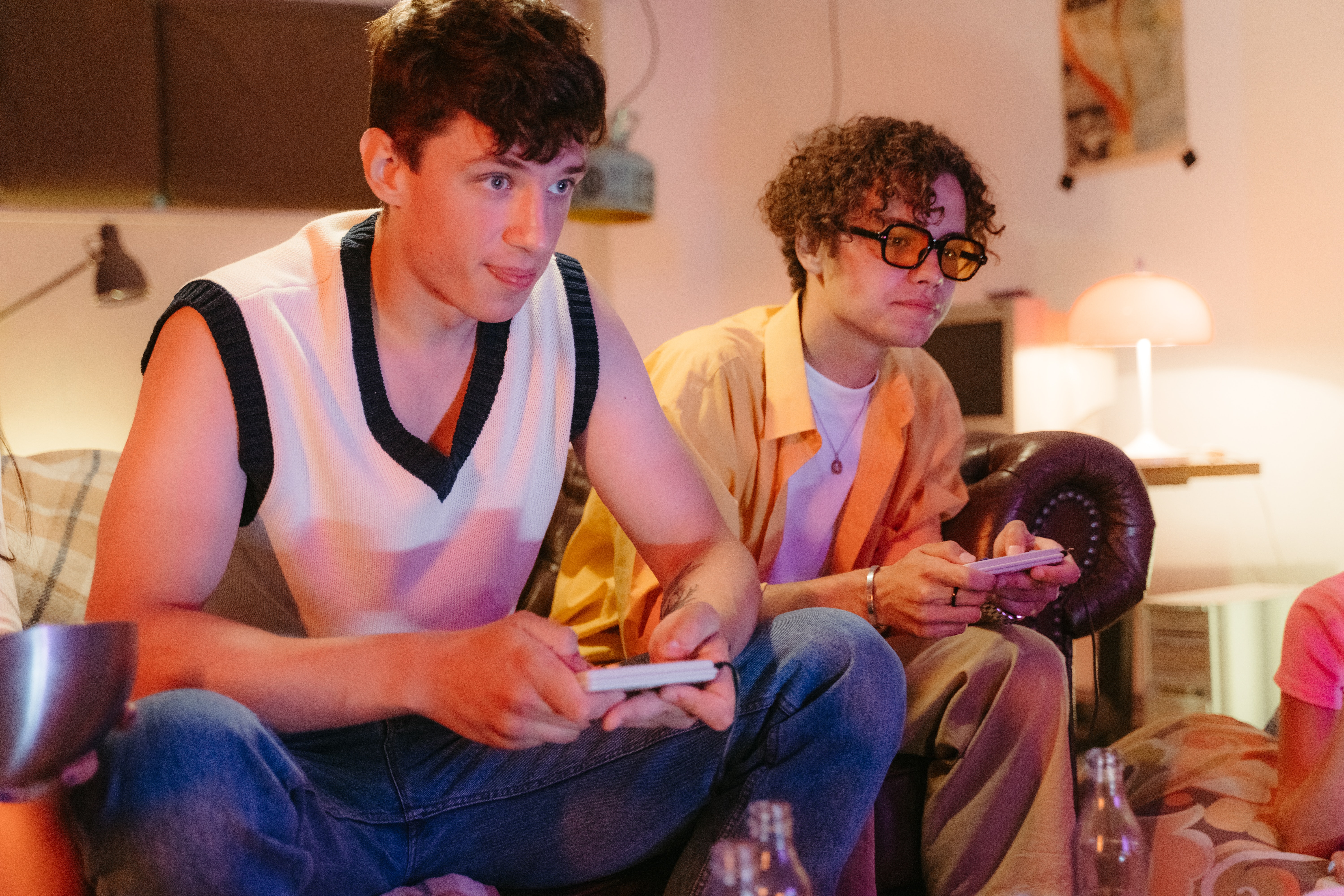 Gamers competing